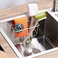 Miniatyrbild 1 av 5: Diskho Tidy, Bogeer Bestickavrinnare - Köksborste, Svamp, Handdukshållare-Diskho Caddy-Diskarrangör-Vägg Caddy Förvaring-Rostfritt Stål Diskho D