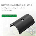 Miniatyrbillede 3 af 5: Cykelstyr Styr Shim Spacer Frempindsreducer Størrelsesreducerende Bøsningsmuffe 25,4 mm til 31,8 mm Styrboringsadapter Sort
