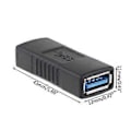 Miniatyrbilde 4 av 5: USB 3.0 Kobling Hunn til Hunn Adapter Skjøteforbindelse Konverter