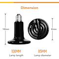 Miniatyrbillede 5 af 5: Simple Deluxe 150w Keramisk Varmeafgiver Krybdyrlampe Ingen Lys Yngelvarmer