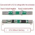 Miniatyrbillede 2 af 5: 1S 3.7V 2.5A Lithium Batteribeskyttelseskort Polymer BMS PCM PCB Li-ion Modul