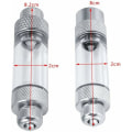Miniatyrbilde 2 av 5: In-Line CO2-bobleteller for akvarium med aluminium tilbakeslagsventil, enkel eller dobbel hode, ikke-retur bobleteller for fisketank (enkelt hode)