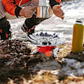 Miniatyrbillede 3 af 5: Camping Komfur Bærbart Rygsækkekomfur, Vindtæt Gaskomfurbrænder Med Piezo-tænding Og Justerbar Ventil, Letvægt Til Udendørs Vandreture C (d-4-)