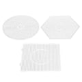 Miniatyrbilde 2 av 5: 3 stk. Plastperlebrett for barn: Firkantet Rund Heks 5 mm Store Smelteperlebrett for Håndverksmaler