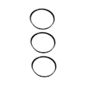 Miniatyrbillede 3 af 5: 3 stk. Støvtæt Bajonet Tætningsring Gummi Til Ef 24-105 24-70 17-40 16-35 Mm Linsereparation (sort)