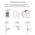 Miniatyrbild 2 av 5: Graffiti Smart Zigbee Millimetervågs Närvarosensor Pir Mänsklig Rörelsesensor Batteridriven Sensor