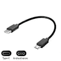 Pikkukuva 4 / 5: 1 kpl Micro USB Naaras - USB Type C Uros Datalinja Matkapuhelimen Latausjohto