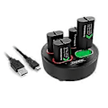 Miniatyrbilde 1 av 5: 4 stk. 1200mAh Oppladbart Batteripakke Trådløs Kontroller Batterierstatning for X--Series