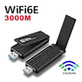 Miniatyrbillede 2 af 5: 3000Mbps USB Netværkskort WiFi6 Trådløs Adapter AX3000M Usb3.0 til Bærbare og Stationære Computere Understøtter IEEE 802.11a/ax