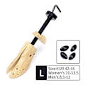 Miniatyrbild 1 av 5: Skosträckare Justerbar Trä Professionell Breddare Skoexpander Unisex för Män Kvinnor L 42‑46 Storlek