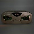 Miniatyrbild 2 av 4: Guld Robot Högtalare: Liten Design med LED-Ljus och Inbyggd Mikrofon
