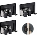 Miniatyrbild 1 av 5: Kvastmopphållare Tidy Organizer 3 st Moppkvast hållare utan skruvtyp Kvast hållare Väggmonterad Heavy Duty Mopphållare Tidy Organizer Bru