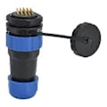 Miniatyrbilde 1 av 4: Vanntett Kobling Bakmutter IP68 Luftfart Strømkontakt 250V 5A for Kabel SP28