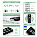 Pikkukuva 5 / 5: Langaton 1D Viivakoodinlukija Bluetooth Mini Skanneri Tukee Windows Android POS