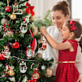 Miniatyrbilde 3 av 5: Julepynt i tre, julepynt, DIY-trepynt i tre for julepynt og festdekorasjoner