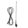 Miniatyrbilde 3 av 5: Front Tak Antenne Mast med Base og Kabel 2858939969 Biltilbehør for PUNTO Regata Fiorino