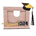 Miniatyrbilde 1 av 5: Tredimensjonale Bord Graduation Sesong Gave Trepynt Bilderamme Ferie Graduation Minnegave Rosa