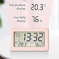 Miniatyrbild 4 av 5: LED Digital Klocka Elektronisk Digital Skärm Skrivbordsklocka För Hemmakontor Bakgrundsbelysning Snooze Datum Kal