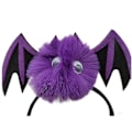 Miniatyrbillede 3 af 4: 2 stk. Halloween Sort Sød Flagermus Pandebånd Kostume Tilbehør