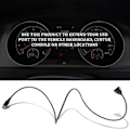 Miniatyrbilde 5 av 5: Bil Dashbord F Mount Usb Til Fe Socket Extens Panel Kabel 1m