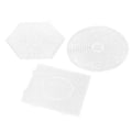 Miniatyrbilde 3 av 5: 3 stk. Plastperlebrett for barn: Firkantet Rund Heks 5 mm Store Smelteperlebrett for Håndverksmaler