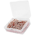 Miniatyrbillede 5 af 5: 150 Stykker Guld Søde Papirclips Mini Clips Hjerteformede Papirclips Bogmærke Clips Til Kontorartikler