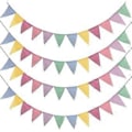 Miniatyrbillede 3 af 3: 4 stk. Vimpelguirlande Vimpelbanner Vimpelguirlande Udendørs Dekoration Til Bryllupsfest Julefødselsdagsfest
