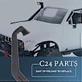 Miniatyrbilde 2 av 5: Simulering Snorkel Snorkling Vade Rør Dekorasjon for C14 C24 C24-1 1/16 RC Bil Oppgraderingsdeler Tilbehør