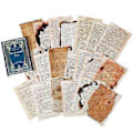 Pikkukuva 1 / 5: Retro Jälki Kirjan Sivu Materiaali Paperi Vanha Kirjan Sivu Teksti Vanha Sanomalehti Koristeellinen Materiaali Paperi Jälki