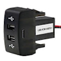 Pikkukuva 1 / 5: Auton kaksois-USB-laturi 5V 2.1A Auton USB-virtapistoke Autotarvikkeet kuorma-autoille Stralis Hi-Way Eurocargo