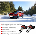 Pikkukuva 3 / 5: H8 H11 Led-polttimot Xtreme Super Bright 6000k 2 kpl H11 H8 12v-24v 80w Auton suurtehoiset sumuvalot Led-päiväajovalot H11 Led-sumuvalot