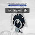 Miniatyrbillede 3 af 5: Elektrisk Cykel Magnetisk Kraftsensor 36/48V Pedalassistent Sensor F-8C Magneter Dobbelt Hall Sensorer PAS System Elcykel Dele