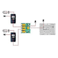 Miniatyrbild 2 av 3: För Hem Rvv4 Trådbunden Video Dörrtelefon Intercom Entry System 1 Monitor 2-4st Dörrklocka Kamera Multi Dörr Distributör