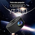 Pikkukuva 1 / 3: YT200 LED-videoprojektori tukee teatteripuhelimen näytön mediasoitinta lasten kodin langallista projektoria