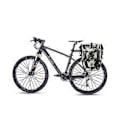 Miniatyrbillede 3 af 5: Cykelrygsæk Fuldt Vandafvisende Hyldepose 27l Enkeltsidet Stelpose Langdistance Rejse Cykelpose