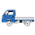 Pikkukuva 5 / 5: RC-auton korikuori kuorma-auton kori 1/16 D12 WL01 LD1297 RC-auton päivitysosille varaosatarvikkeet sininen