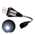 Miniatyrbillede 1 af 5: 2 stk. 10W Chip LED Angel Eyes Marker Ring Lyspære til E39, E59