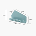 Miniatyrbilde 5 av 5: Ny Design Mobiltelefon Vegglading Holder Stativ For Garderobeskap Oppbevaringsbrakett Med 4 Krok Multi-u