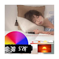 Miniatyrbilde 5 av 5: Sunrise, Vekke Lys Daggry Simulator, Nattbordslampe Multi Farge Nattlys Med Usb Lader, Svart