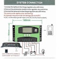 Miniatyrbillede 2 af 4: Solar Opladningscontroller LCD Display Fotovoltaisk Solpanel Intelligent Regulator 12V 24V 30A