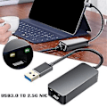 Miniatyrbilde 2 av 5: Ethernet Adapter USB 3.0 til 2.5G Nettverk RJ45 Ekstern Nettverkskabel