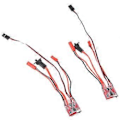 Miniatyrbillede 2 af 5: 2 STK RC Bil 30A ESC Fremad Bak Børste Bremse Dobbeltvejs ESC Motor Hastighedsregulator til 1/16 1/18 1/24 Bil Båd Tank