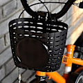 Miniatyrbillede 3 af 5: Cykelkurv til børn, Børnecykelkurv i plastik til forstyret, til opbevaring, Sort