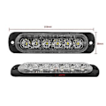 Miniatyrbillede 5 af 5: 12v-24v 6led Flash Bil Køretøj Advarsels Strobe Blink