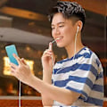 Miniatyrbillede 4 af 5: Hovedtelefonkabelkonverter USB C Han til 8-Pin Hun Audio Adapter til 15, Type C Mobiltelefon Hvid