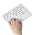 Miniatyrbild 5 av 5: Trådlöst tangentbord med pekplatta Bluetooth-tangentbord för PC Tablet Gaming Vit