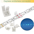 Miniatyrbillede 5 af 5: Connector Kit til 5050 10mm 4pin Rgb, 2-vejs Splitter, DIY Tilbehør til Rgb Tilslutning
