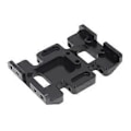 Pikkukuva 4 / 5: Metallinen vaihdelaatikon kiinnike vaihteiston pidike alustan keskiluistolevy Axial SCX10 90027 90028 1/10 RC Crawler -autoille, musta