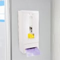 Miniatyrbilde 4 av 5: Plast Veggmontert Beholderholder Søppeldispenser Oppbevaringsboks (Hvit)