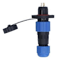 Miniatyrbilde 1 av 4: IP68 Vanntett Pluggkontakt Hann Hunn Flensmontering Industriell Luftfart Strømkontakt SP13 3 Pin (250V 5A)